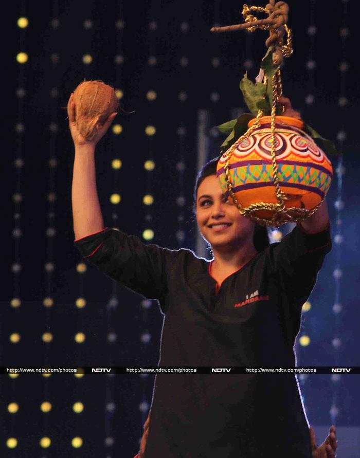 Rani\'s Mardaani: Plays Gopala at  Dahi Handi Festivities