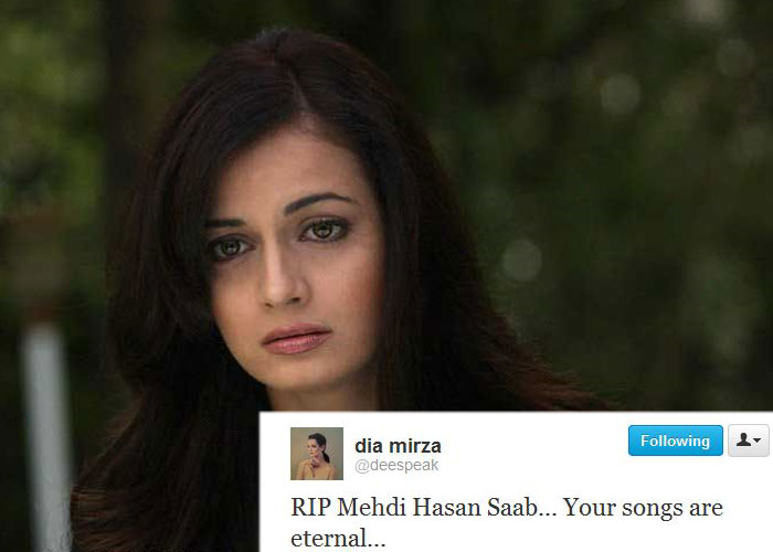 Celebs say goodbye to Mehdi Hassan on Twitter