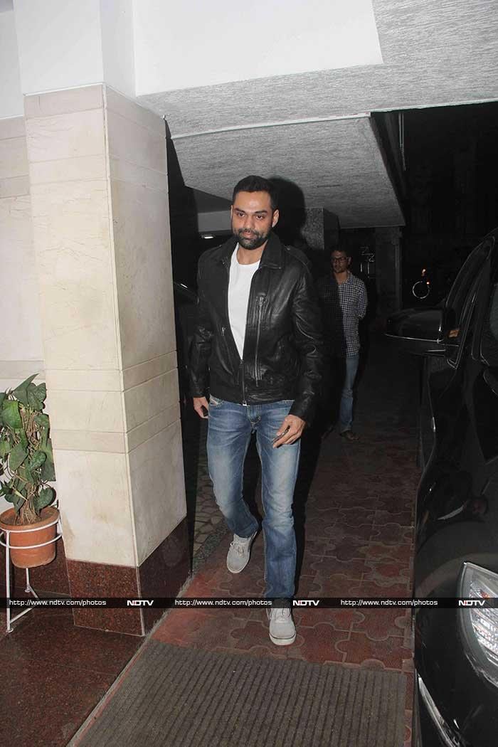 In another part of the town, <I>Dev.D</i> actor Abhay Deol was photographed at filmmaker Bunty Walia's Christmas party.