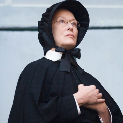 This year, Meryl Streep's 15th Oscar nomination comes for <I>Doubt</i> where she plays a Catholic nun. While most commentators have predicted a win for Kate Winslet, Streep's chances of winning look increasingly strong. This year, Meryl Streep's 15th Oscar nomination comes for <I>Doubt</i> where she plays a Catholic nun. While most commentators have predicted a win for Kate Winslet, Streep's chances of winning look increasingly strong.