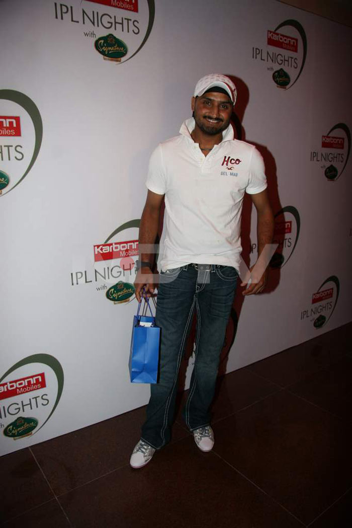 Harbhajan Singh at the IPL Nights after party.