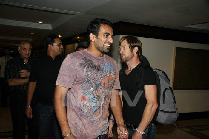 Zahir Khan at the IPL Nights after party .