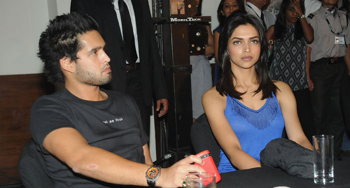 Sidhartha Mallya and Deepika Padukone attend the IPL Nights after party following the 2010 DLF Indian Premier League T20 group stage match between Royal Challengers Bangalore and Kings XI Punjab at the ITC Gardenia in Bangalore.  (Photo: IPL2010/Getty Images)