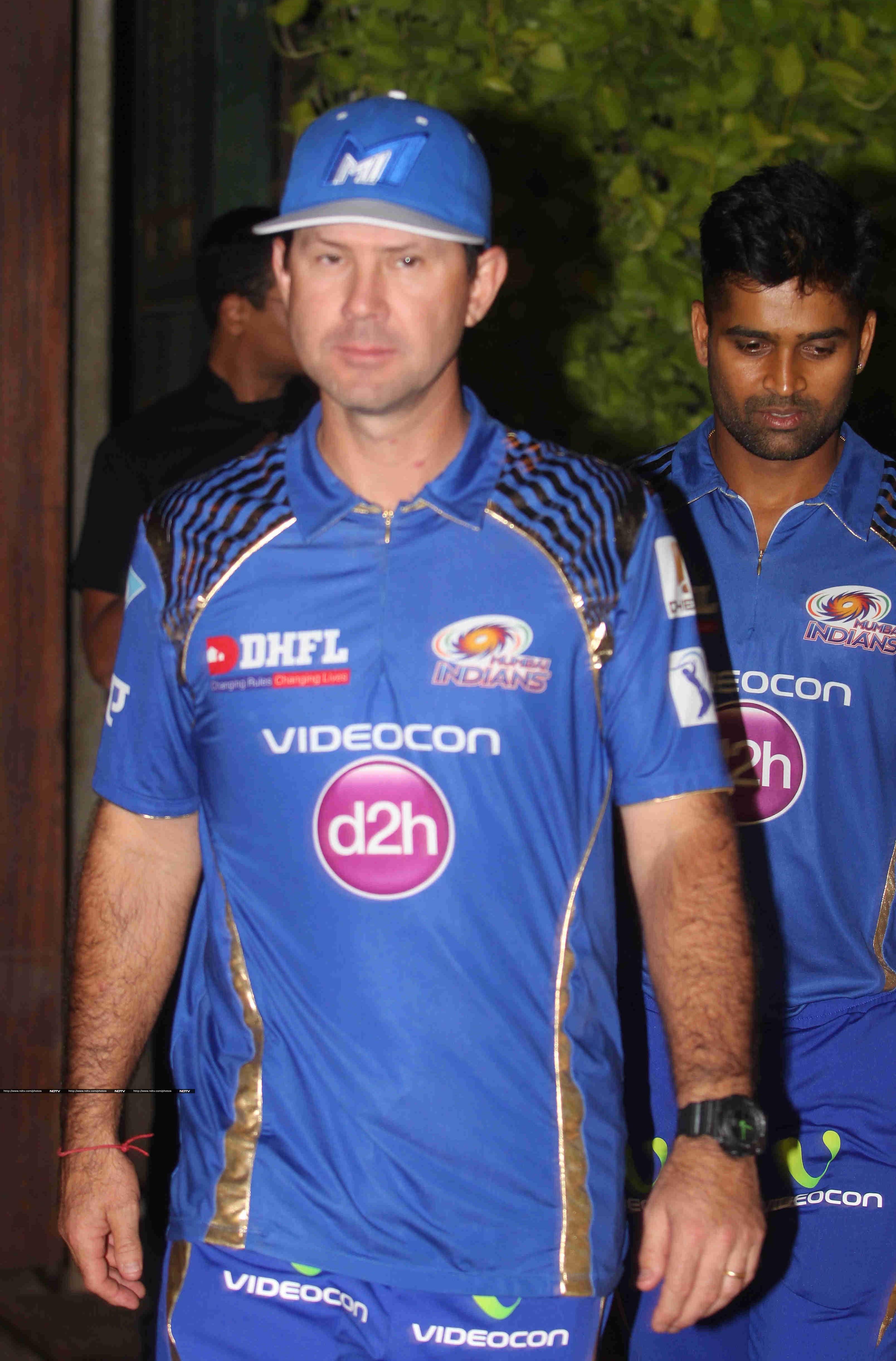 Coach Ricky Ponting was also there.