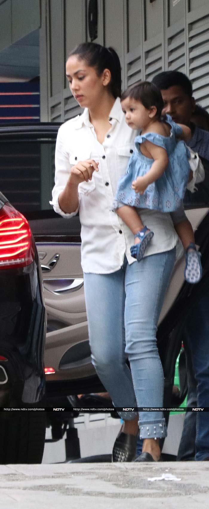 Baby\'s Day Out: Misha Spotted With Mommy Mira