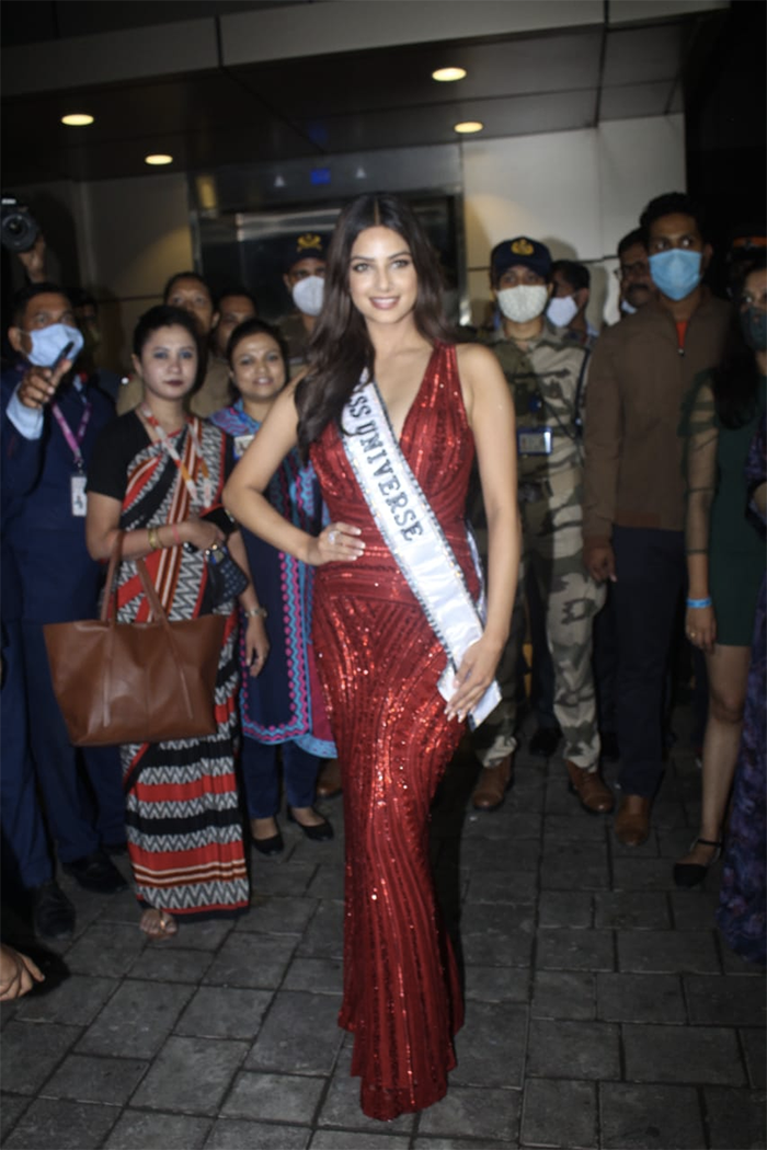 Miss Universe Harnaaz Sandhu Got A Warm And Joyous Welcome In Mumbai