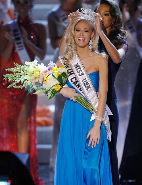 Check out the beautiful ladies at the finale of the Miss USA pageant. Miss North Carolina Kristen Dalton gets crowned Miss USA