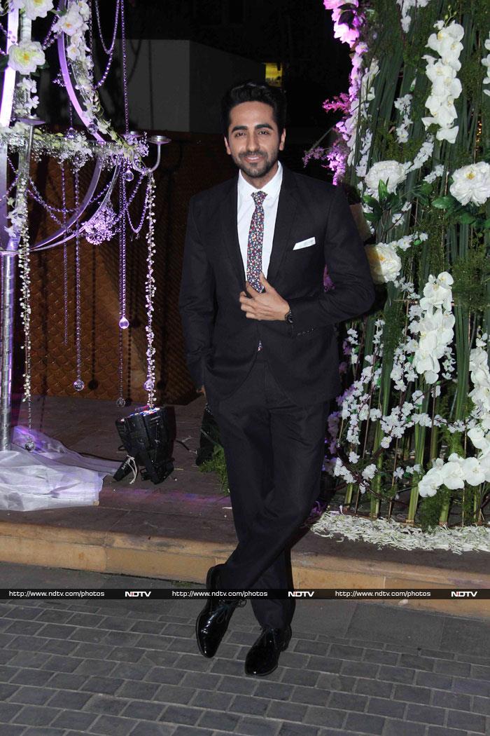 <i>Vicky Donor</i> actor Ayushmann Khurrana was all suited up on the occasion.