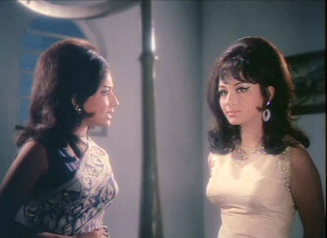 If Looks Could Kill: Sharmila Tagore is to die for as evil-doing twin Suzy in An Evening in Paris