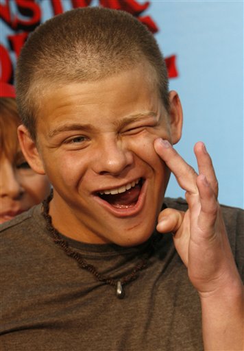 Actor Jonathan Lipnicki arrives for the premiere of the film Monster House in Los Angeles.