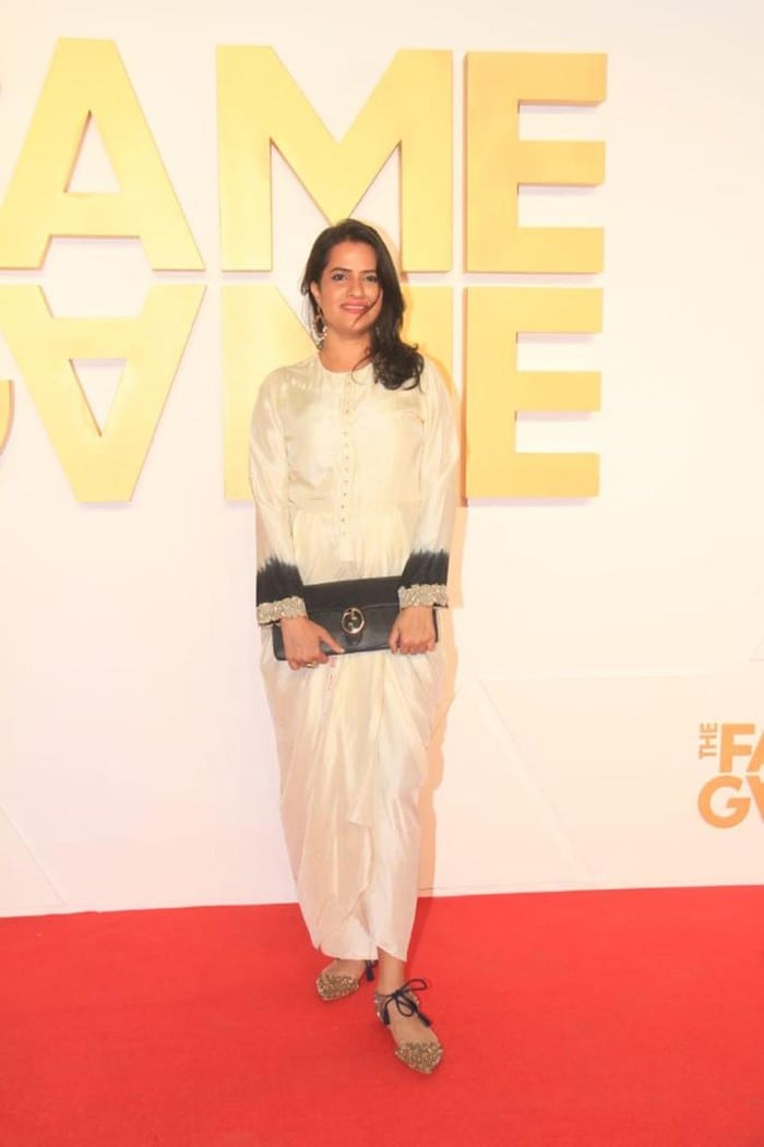 Singer Sona Mohapatra made heads turn as she attended The Fame Game screening