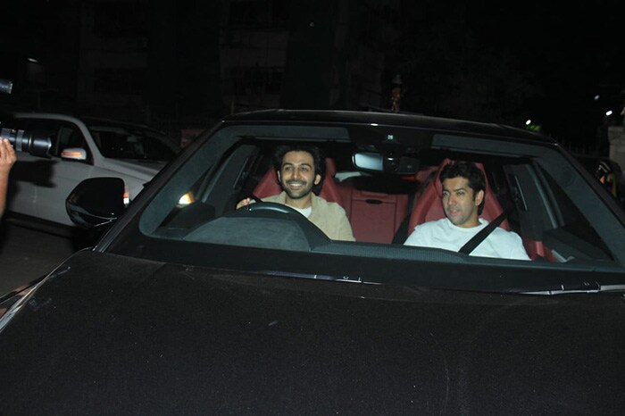 Kartik Aaryan attended the screening of Gangubai Kathiawadi with Rohit Dhawan and his wife