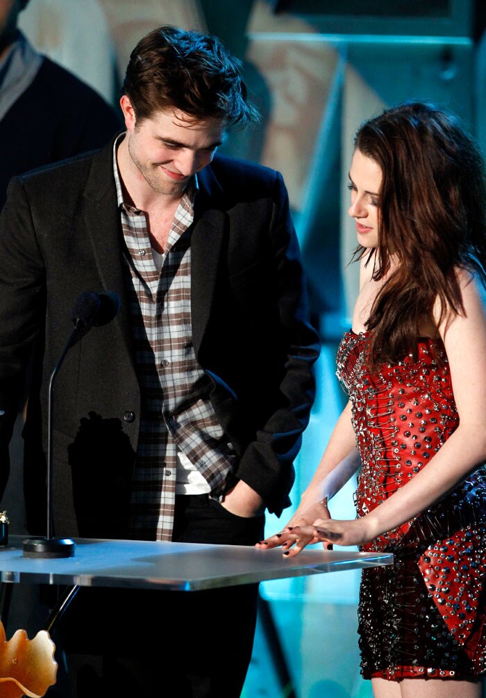 <B>Best Kiss</B><BR>
Kristen Stewart and Robert Pattinson, <I>The Twilight Saga: Eclipse</I>