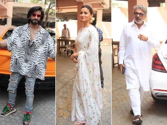 Photo : Muses And The Maestro: Alia And Ranveer With Sanjay Leela Bhansali