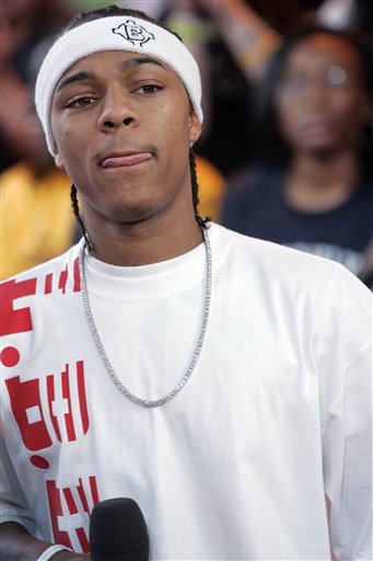 Hip Hop artist Bow Wow appears on MTV's Total Request Live show at MTV Times Square studios in New York. Bow Wow plays the role of Twinkie in his soon to be released movie The Fast and the Furious:Tokyo Drift.
