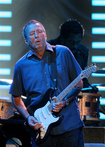 Eric Clapton performs in St. Paul, Minn., to kick off a tour.