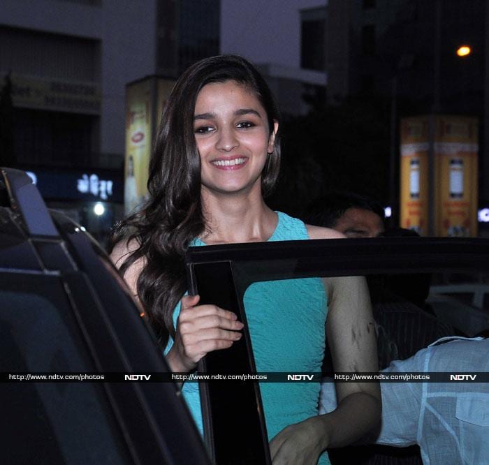 Sharing some love: Alia, Arjun meet fans