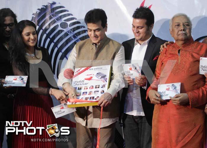 Jeetendra at an album release