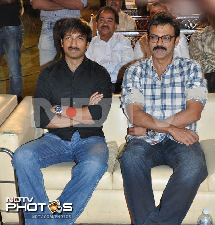 Venkatesh, Gopichand at the music launch of <i>Neeku Naaku Dash Dash</i>