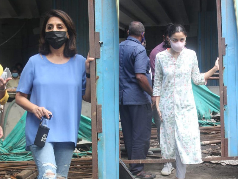 Neetu Kapoor And Alia Bhatt Check On Status Of Under-Construction Krishna Raj Bungalow