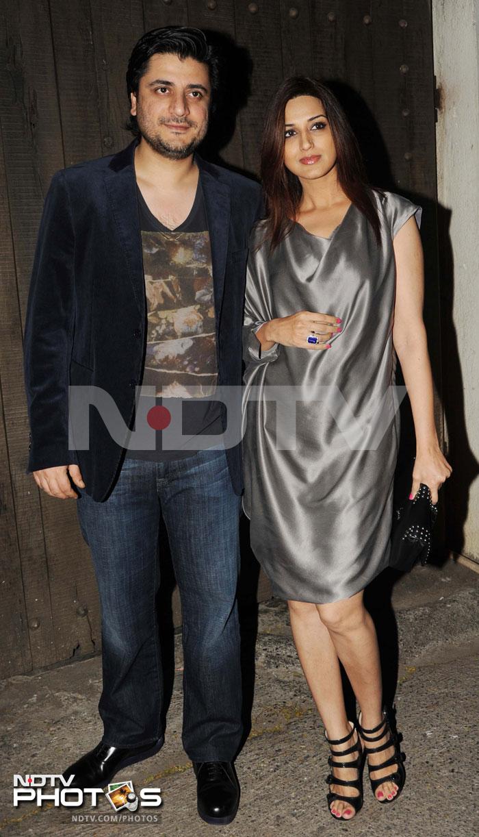 Spotted: Sonali Bendre with her husband Goldie