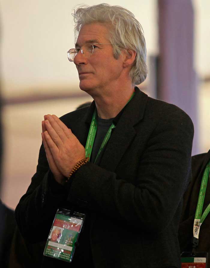 Richard Gere in Bodh Gaya for the Dalai Lama