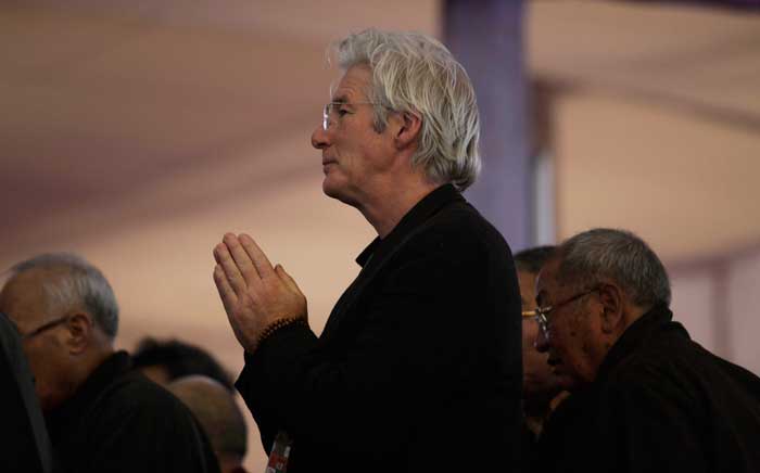 Richard Gere in Bodh Gaya for the Dalai Lama