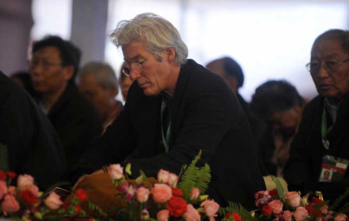 Richard Gere in Bodh Gaya for the Dalai Lama