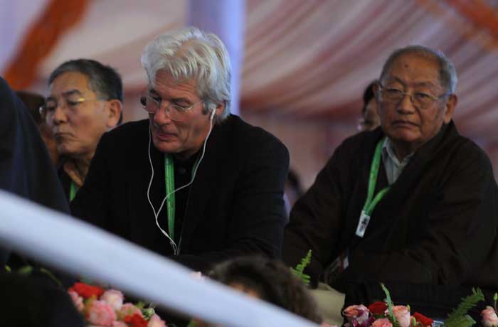 Richard Gere in Bodh Gaya for the Dalai Lama