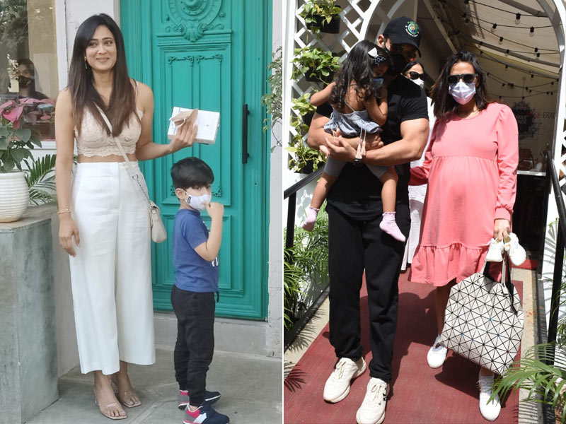 Shweta Tiwari And Neha Dhupia's Fam-Jam Time