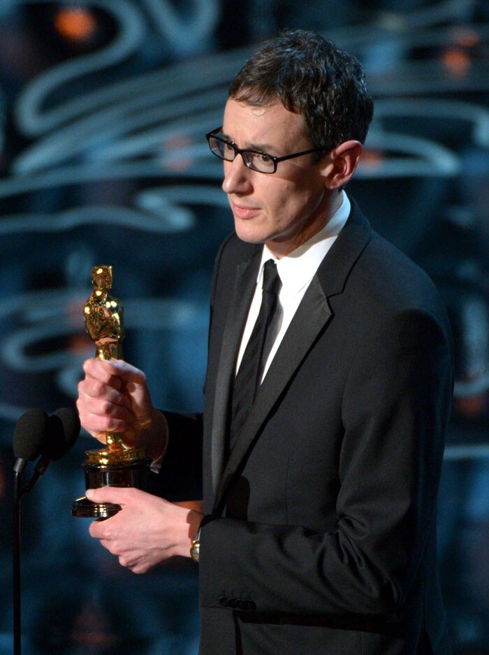 <b>Best Original Score</b> - Steven Price accepts the award for <i>Gravity</i>