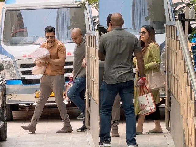 New Parents Varun Dhawan And Natasha Dalal Bring Their Baby Girl Home