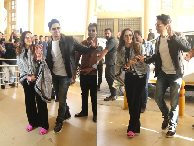 Newlyweds Kiara Advani And Sidharth Malhotra Pictured At Jaisalmer Airport