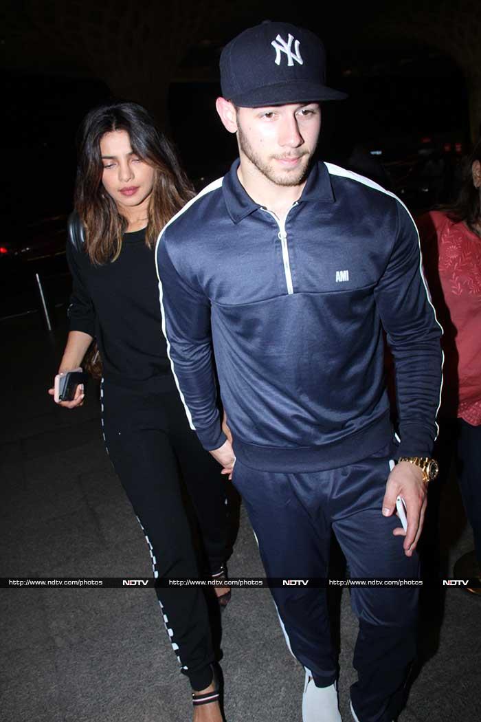 Nick Jonas Escorts Priyanka Chopra Through The Airport