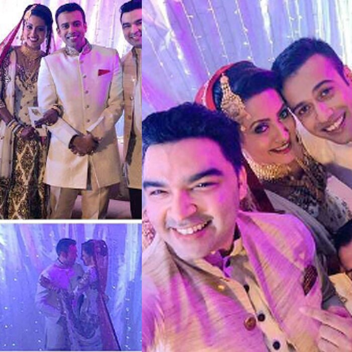 Actress-model Nigaar Khan married her longtime boyfriend Khayyam Sheikh in an intimate ceremony in Dubai on July 23. <br><br>This image was posted on Twitter by <a href="https://twitter.com/shinepayal/status/624429369130246145/photo/1" target="_blank" rel="nofollow" >@shinepayal</a>