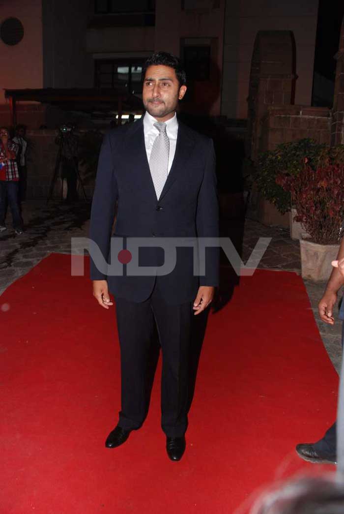 Friend and co-star Abhishek Bachchan makes a solo appearance.