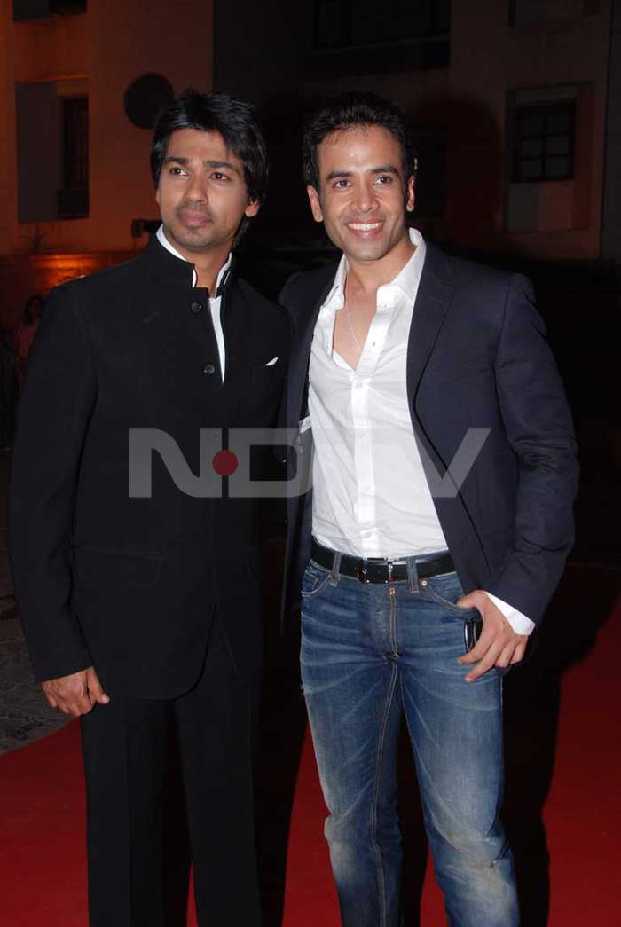 Tusshar with groom and good-friend Nikhil.