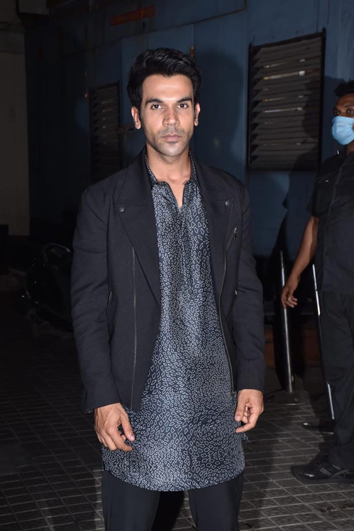 Actor Rajkummar Rao was pictured at the screening of his upcoming film <i>Roohi</i> on Tuesday.