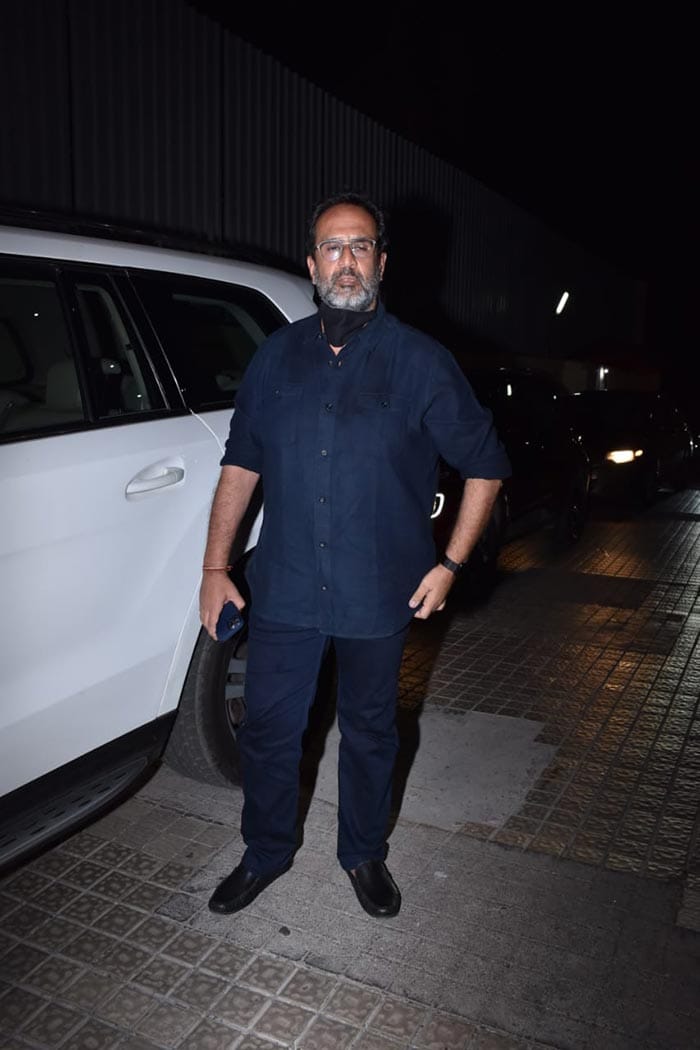 Filmmaker Aanand L Rai was pictured at the screening of the film.