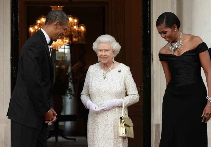 The Royals and the Obamas at Winfield House.