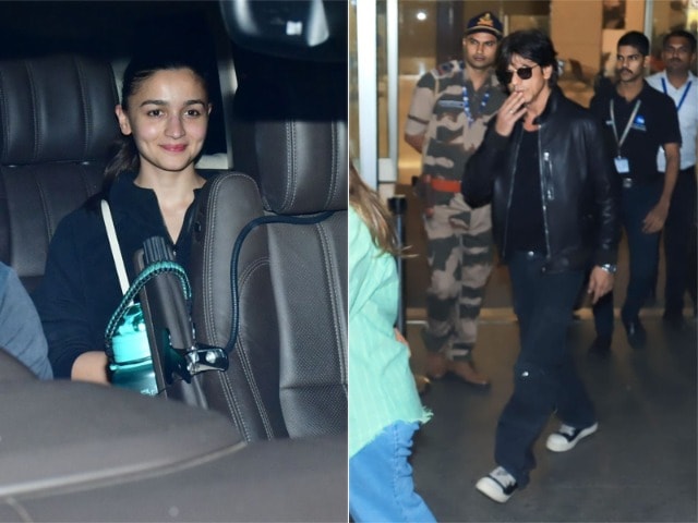 Photo : Of Smiles And Kisses: From Alia Bhatt And Shah Rukh Khan's Airport Diaries
