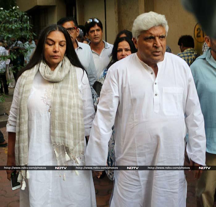 अमिताभ बच्‍चन, अनुपम खेर, शबाना आजमी ने दी ओम पुरी को अंतिम विदाई