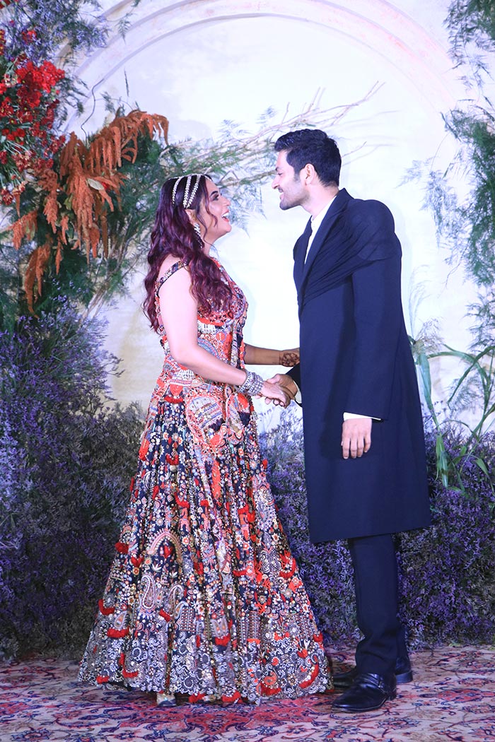 Richa Chadha wore a beautiful multicoloured lehenga, while Ali Fazal sported a black formal suit for their big day.