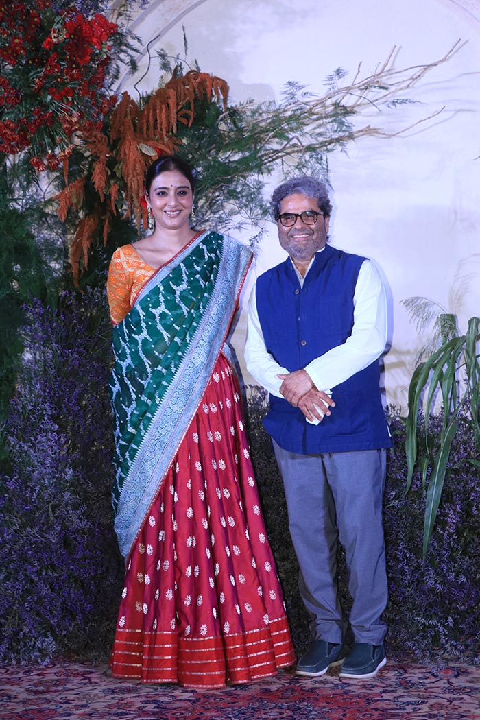 Tabu was clicked with filmmaker Vishal Bharadwaj.