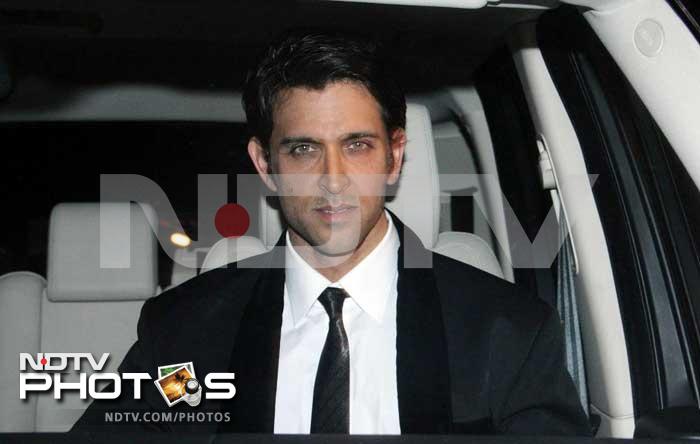 Hrithik Roshan arrives at the venue.