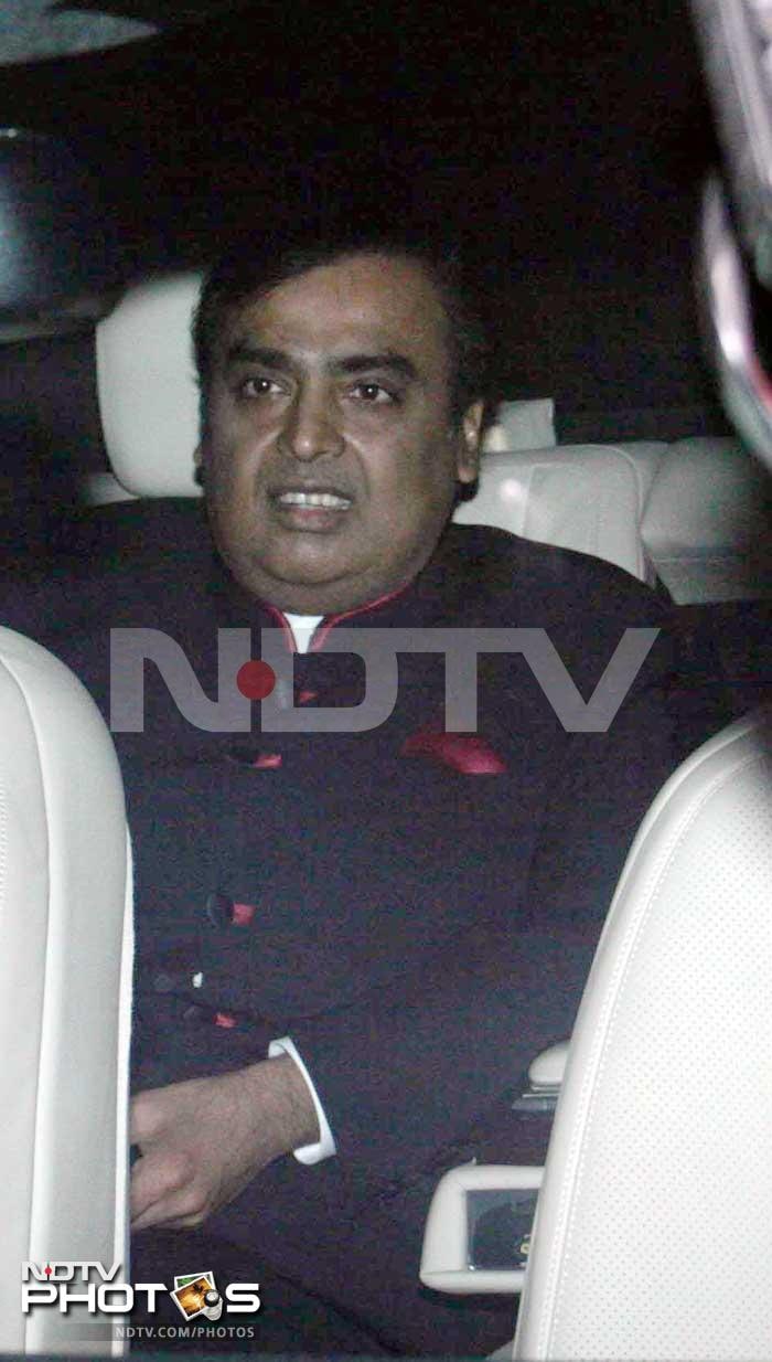 Mukesh Ambani at the venue.