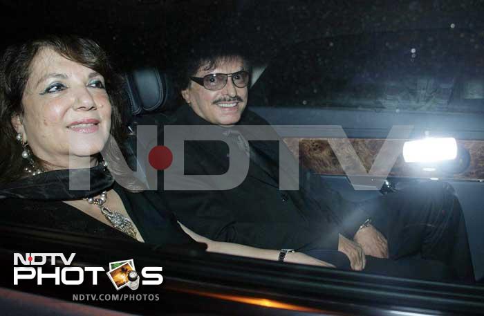 Sanjay Khan along with wife Zarine Khan.