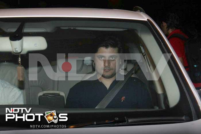 Goldie Behl arrives for the party.