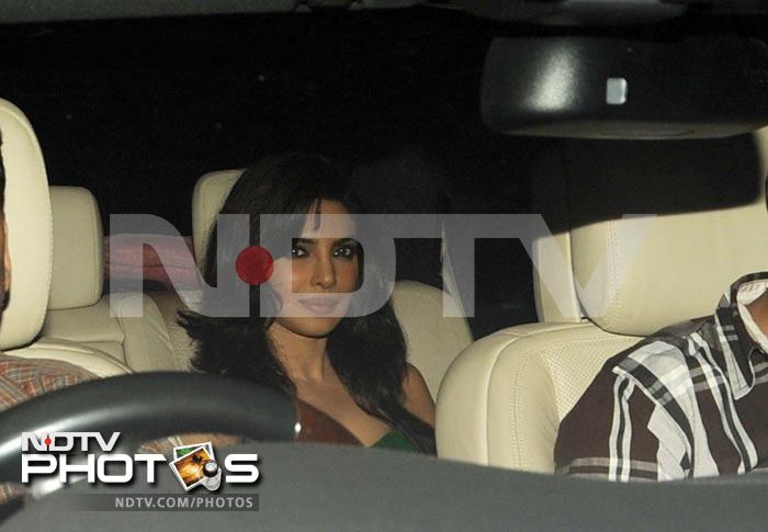 Priyanka Chopra arrives for the party.