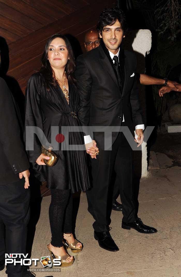 Hand-in-hand: Zayed Khan and wife Malaika.